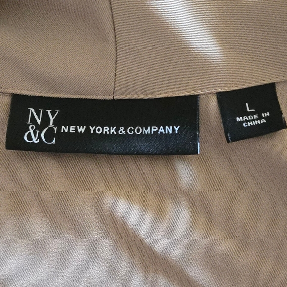 New York & Company Beige Sleeveless Jumpsuit - Picture 8 of 8